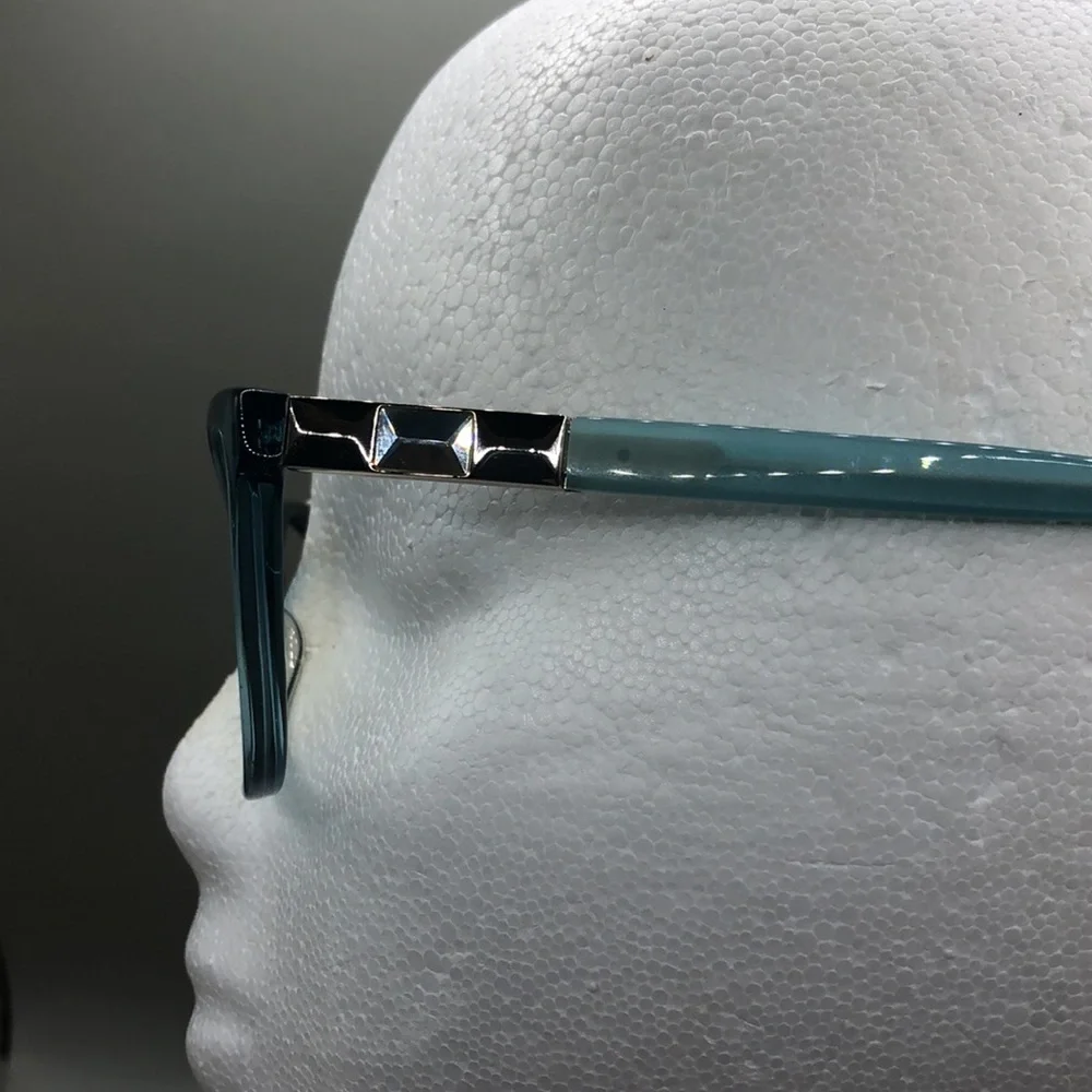 MAX MARA mm1206 Eyeglasses in color YTV 53 -16-140 aqua crystal blue FRAMES ONLY